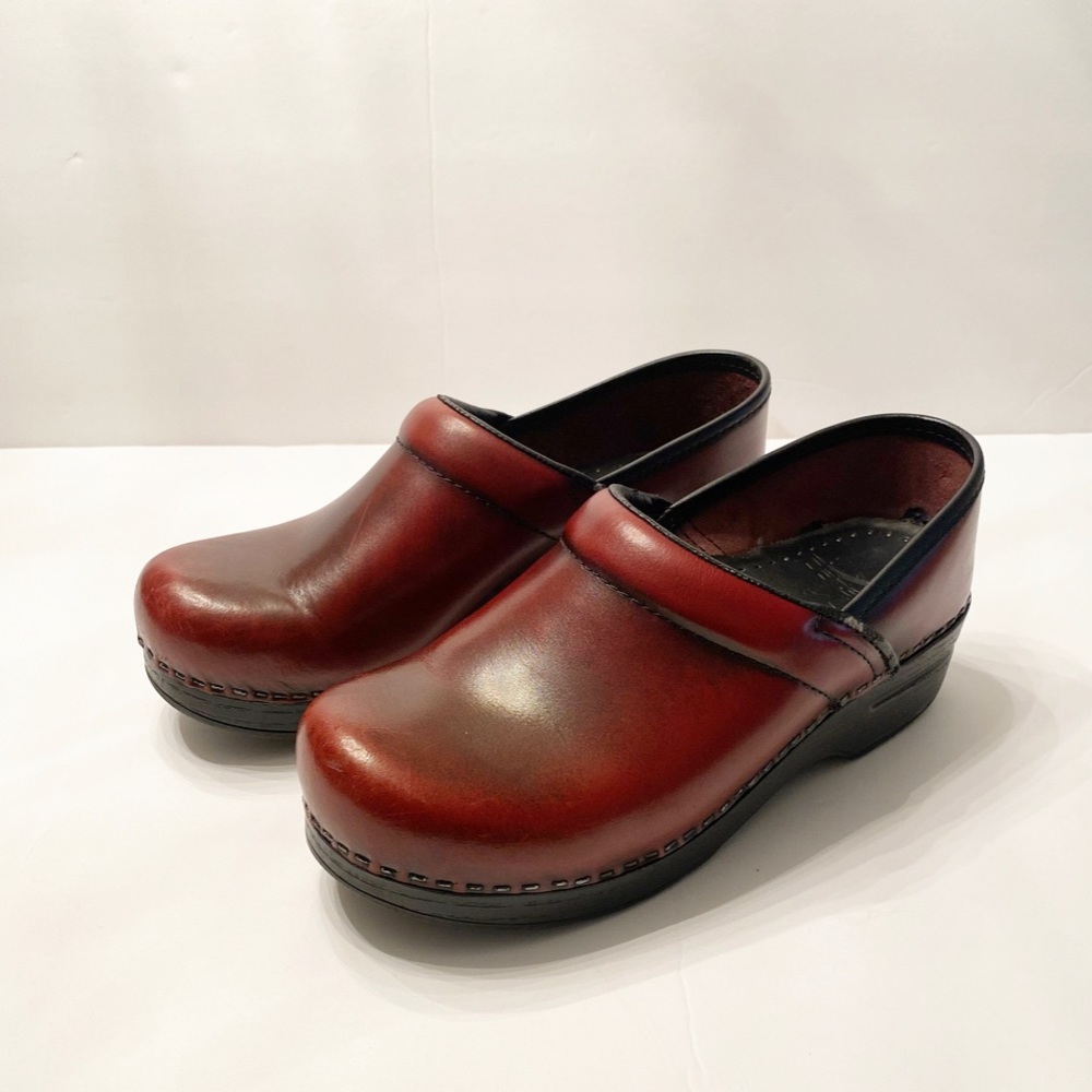 Dansko Brown Leather Nursing Clogs